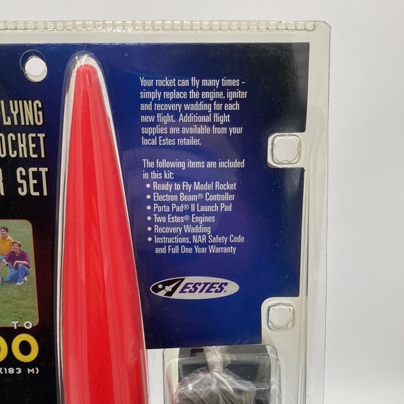 Vintage Estes Flying Model Rocket Starter Set Code Red New Sealed Rare - Picture 4 of 10